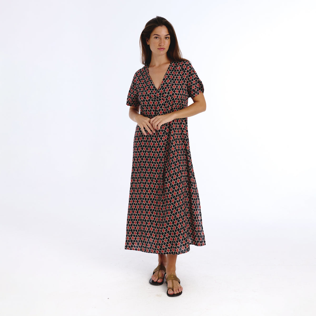 Marina black mirza dress