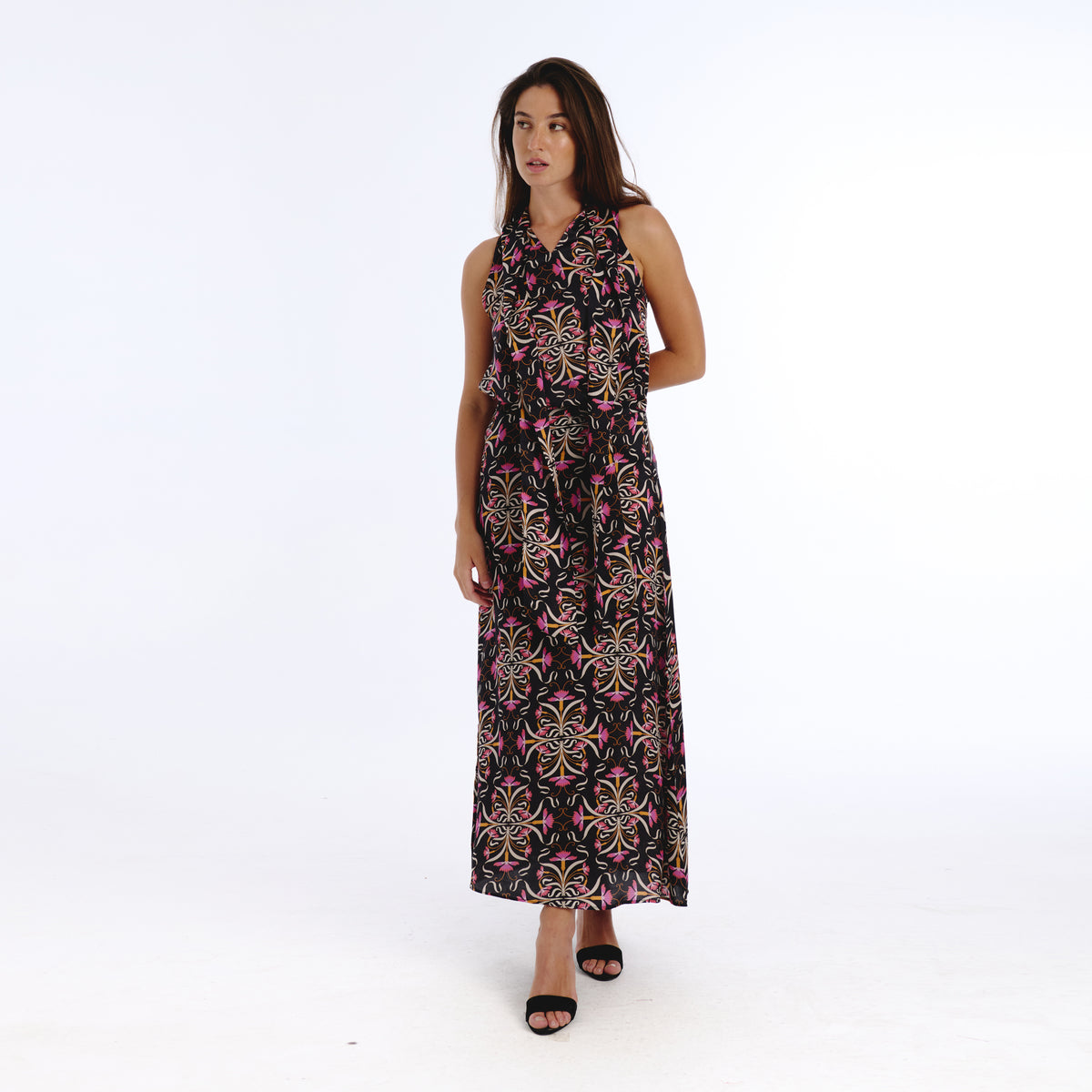 Cassia black blanche flower skirt