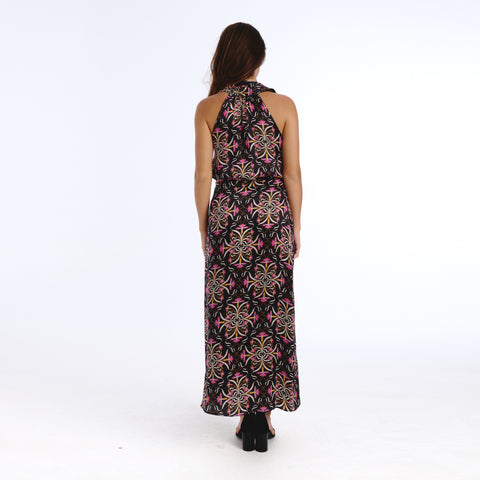 Mica black blanche flower top