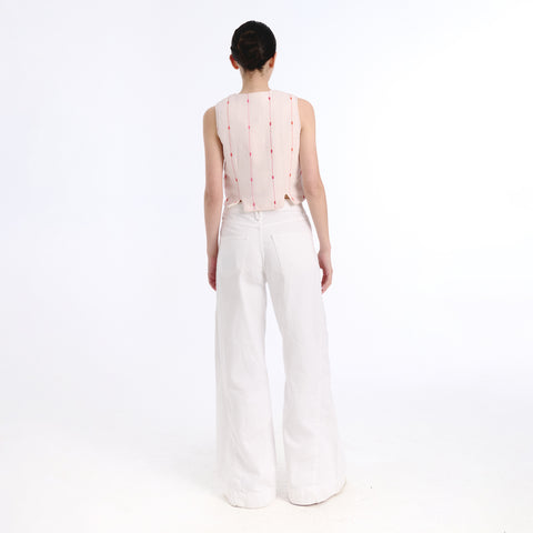 Mila pink islip vest