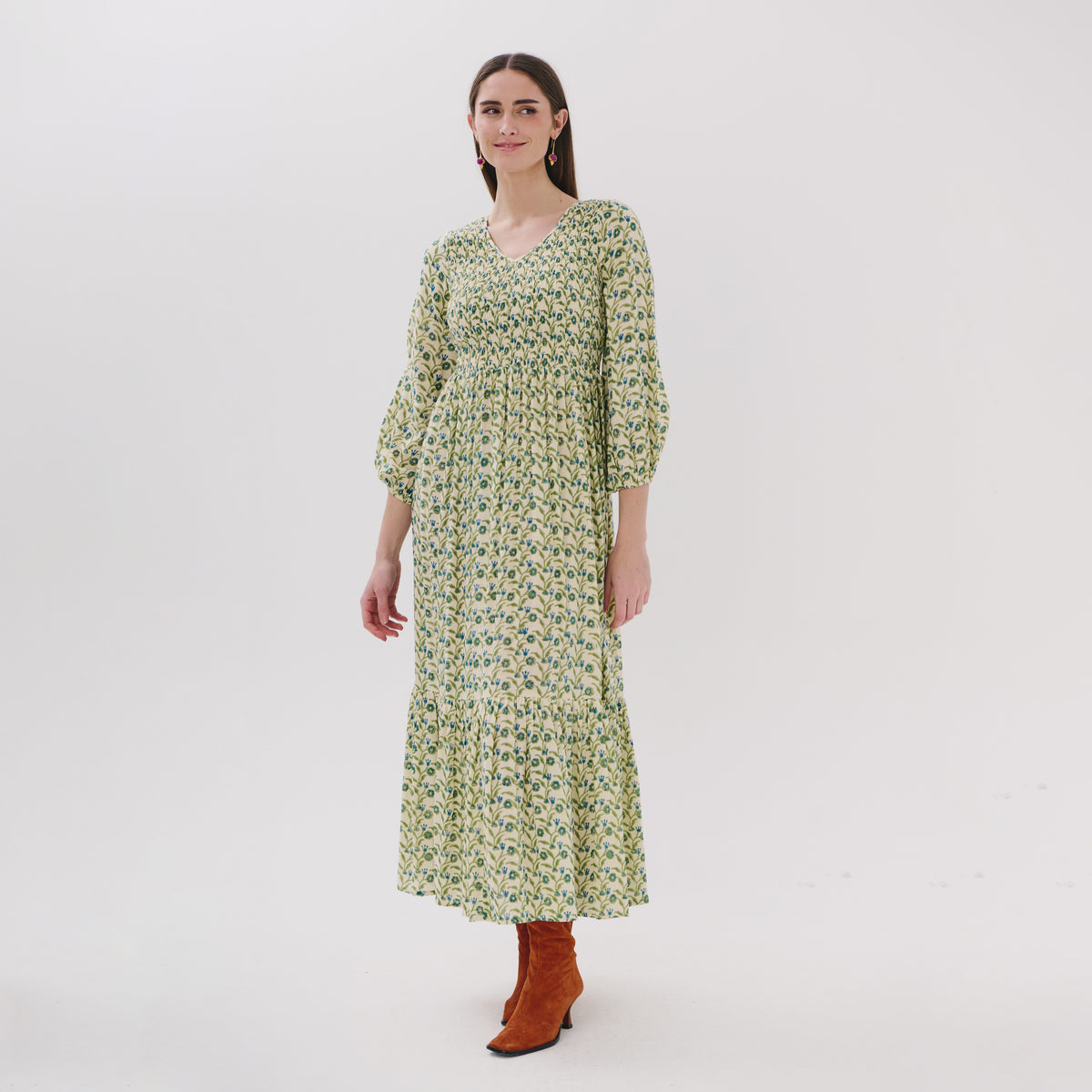 Tanvi blue garden dress