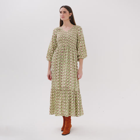 Tanvi red garden dress