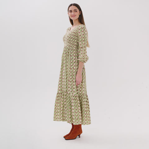 Tanvi red garden dress