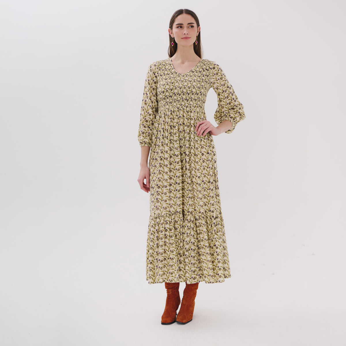 Tanvi red garden dress