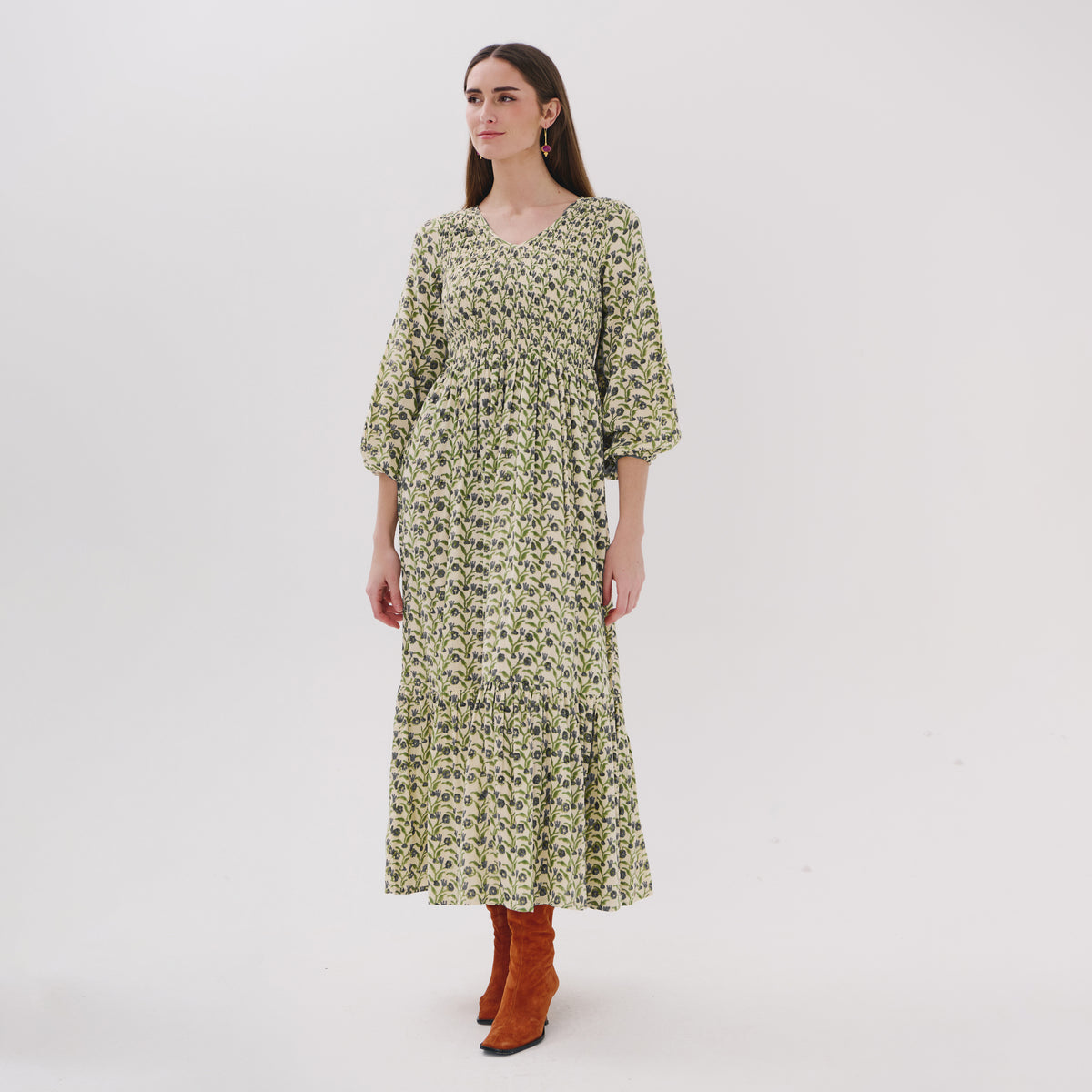 Tanvi grey garden dress