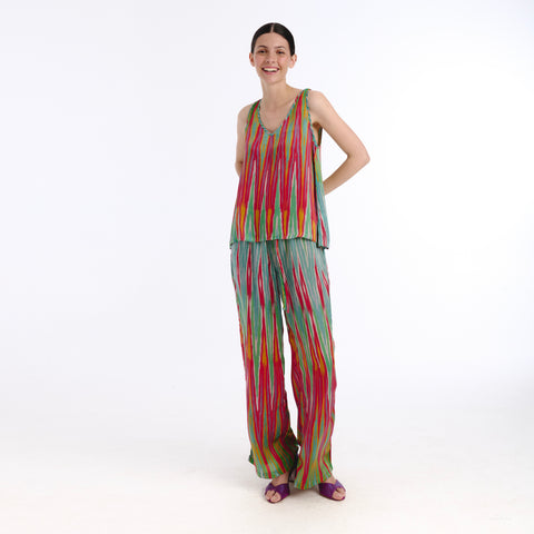 Nebla blue ikat Top