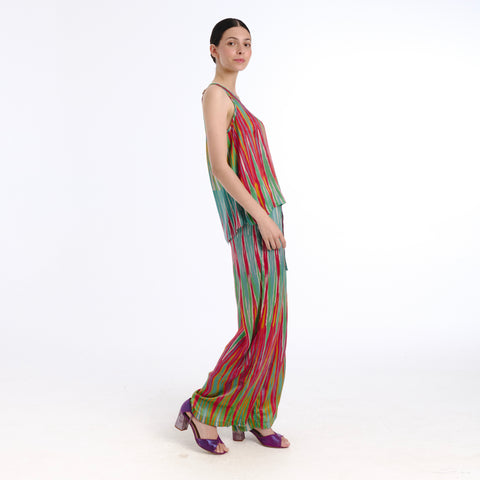 Nebla blue ikat Top