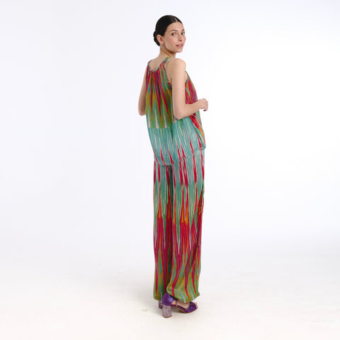Nebla blue ikat Top