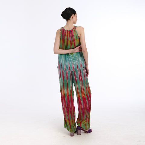 Nebla blue ikat Top