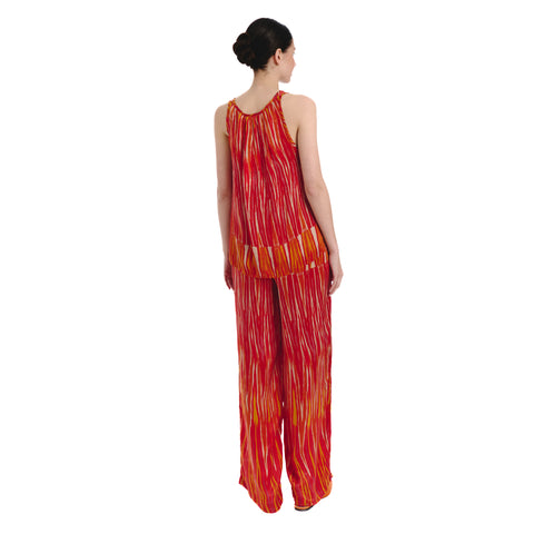 Nebla red ikat Top