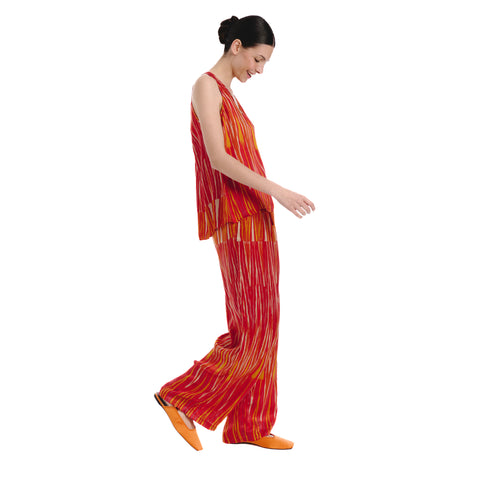 Nebla red ikat Top