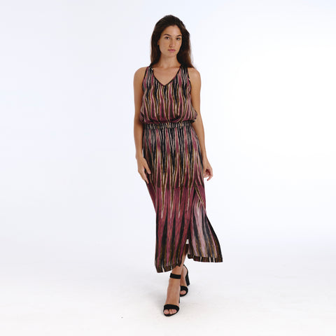 Nebla Brown ikat Top