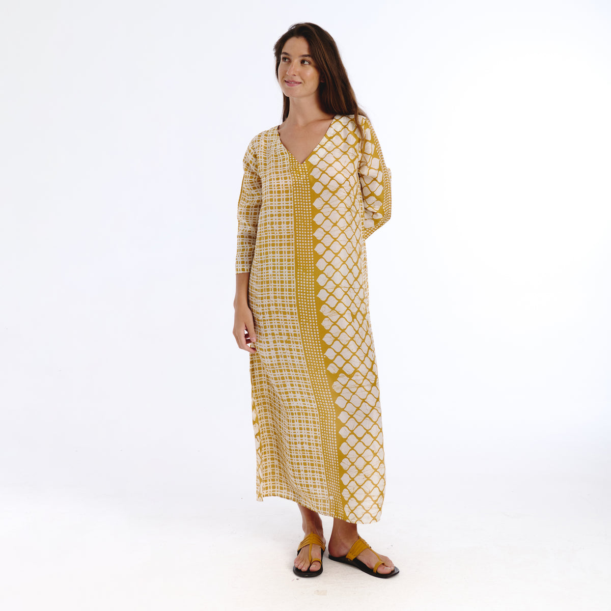 Nimanda yellow batik Dress