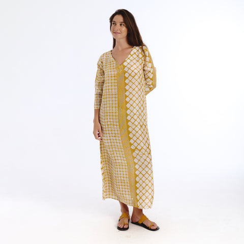 Nimanda yellow batik Dress