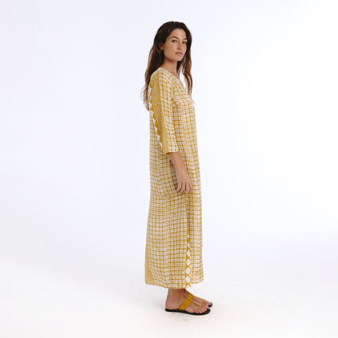 Nimanda yellow batik Dress