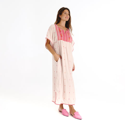 Noa pink islip dress