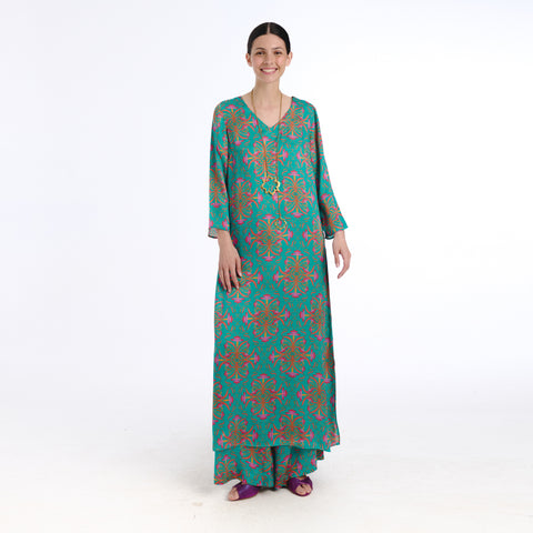 Nola blue blanche flower Dress