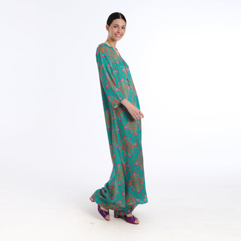 Nola blue blanche flower Dress