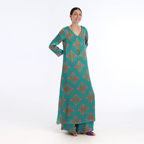 Nola blue blanche flower Dress