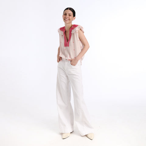 Nube pink islip top