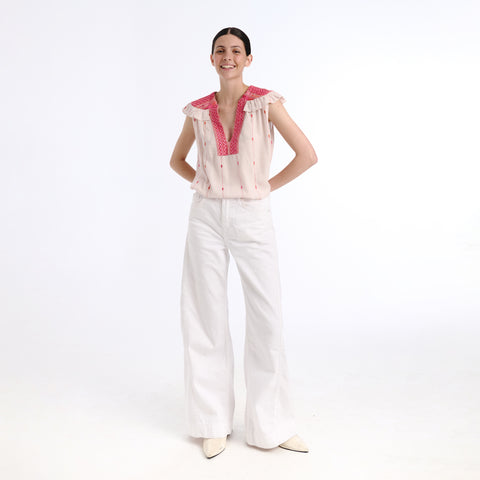 Nube pink islip top
