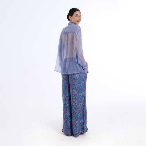 Nunus purple rice sea blouse