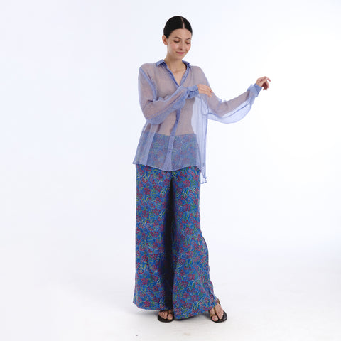 Nunus purple rice sea blouse