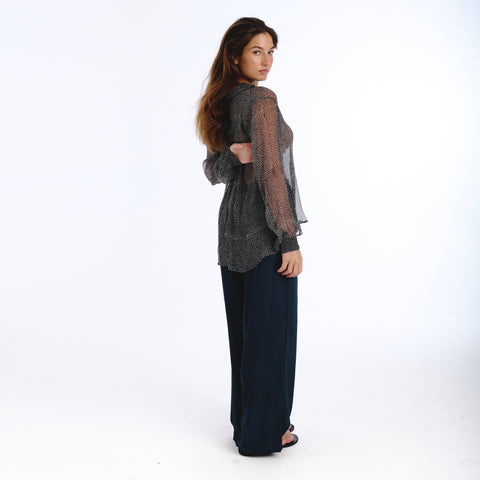 Nunus black rice sea blouse