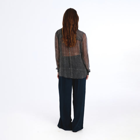 Belira black plains trouser