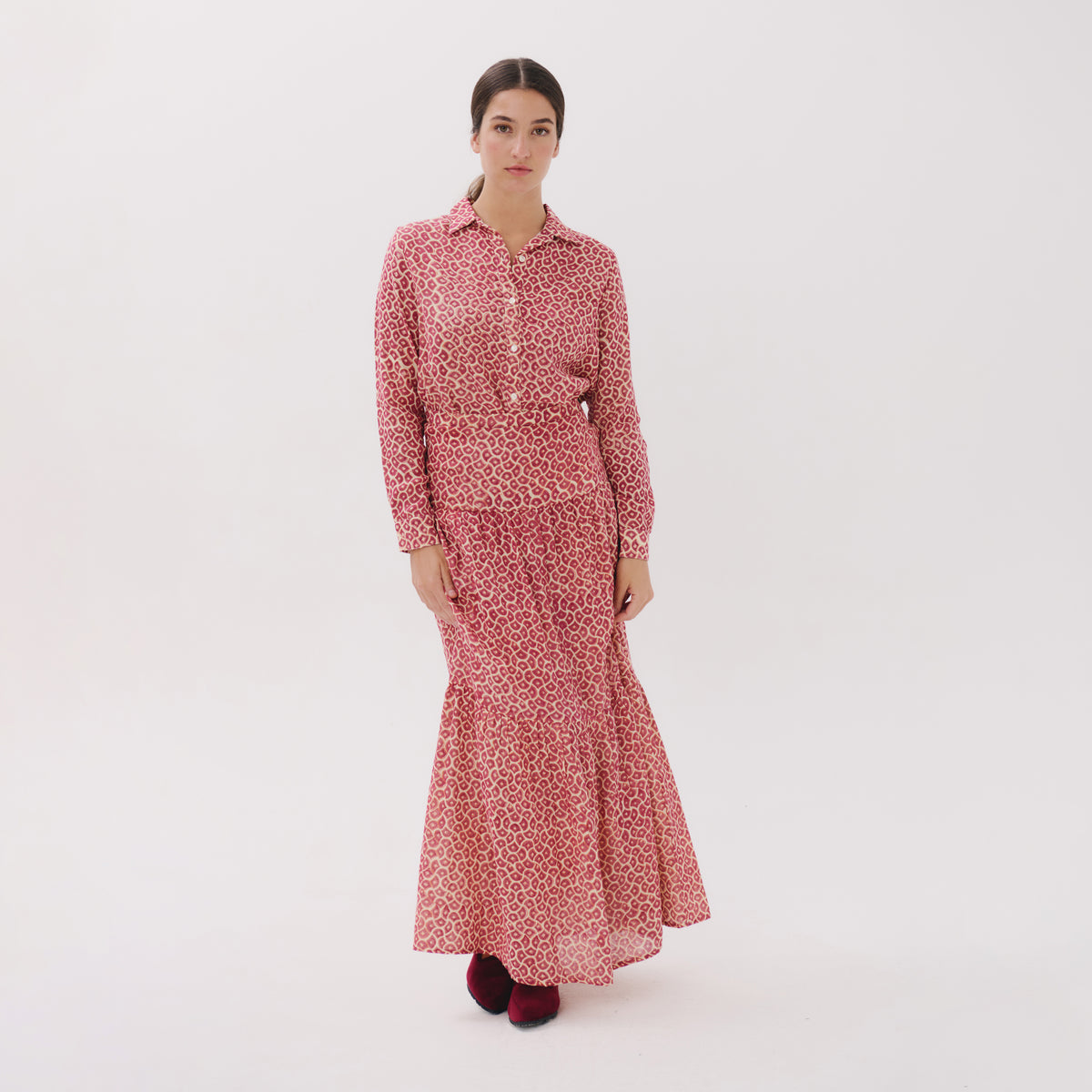 Fernandina red zocalo blouse