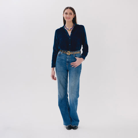Nunus blue blur blouse