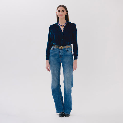 Nunus blue blur blouse