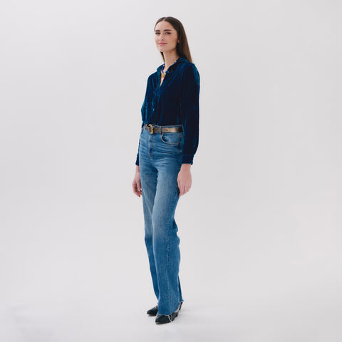 Nunus blue blur blouse