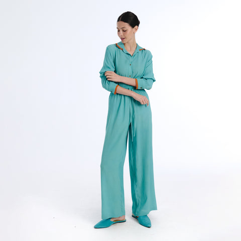 Nunus blue plains blouse