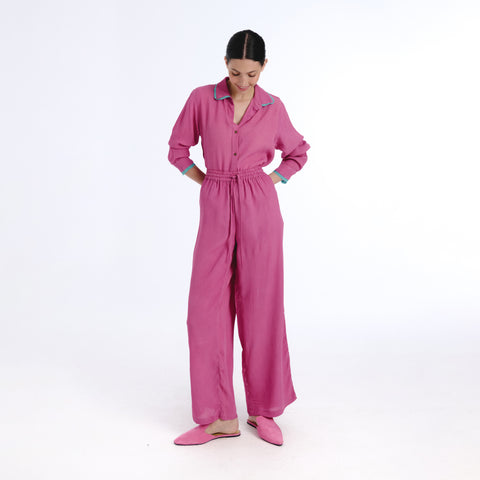 Belira pink plains trouser