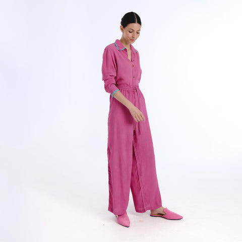 Nunus pink plains blouse