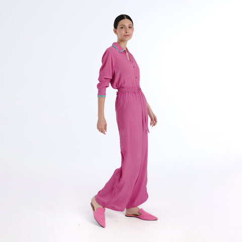 Belira pink plains trouser