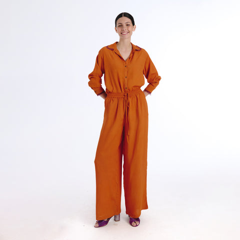 Nunus orange plains blouse