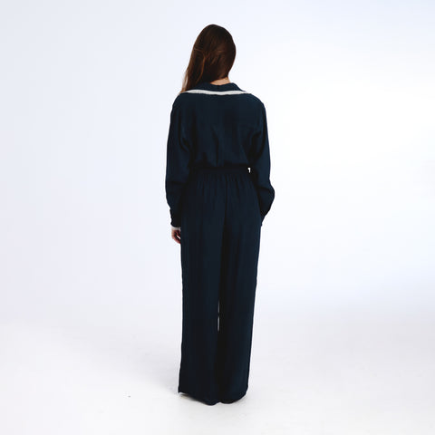 Nunus black plains blouse