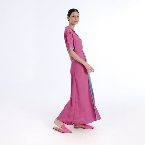 Greta pink plains skirt