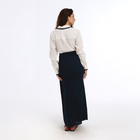 Nunus white plains blouse