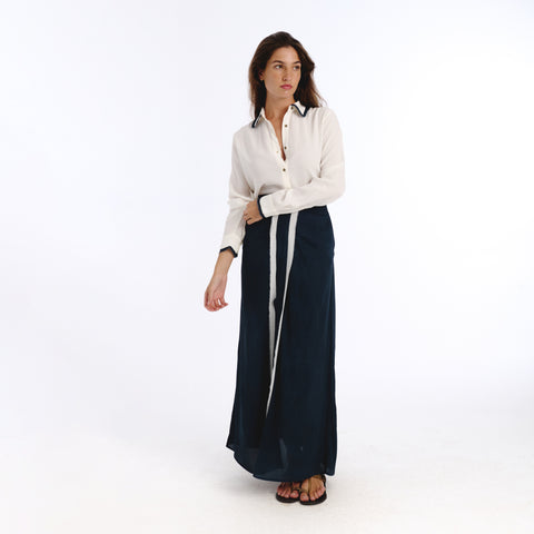 Nunus white plains blouse
