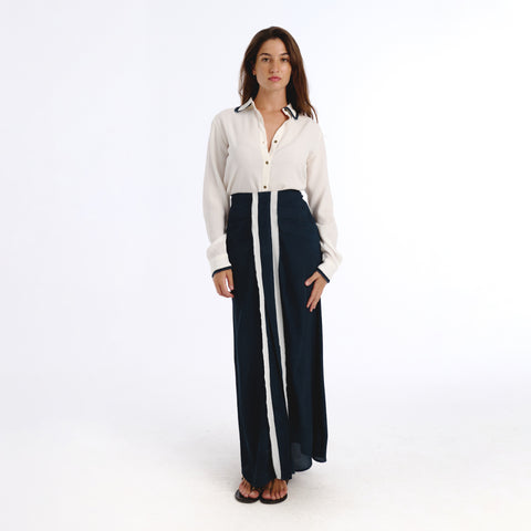 Nunus white plains blouse