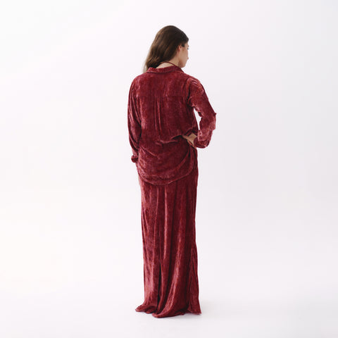 Nunus red blur blouse