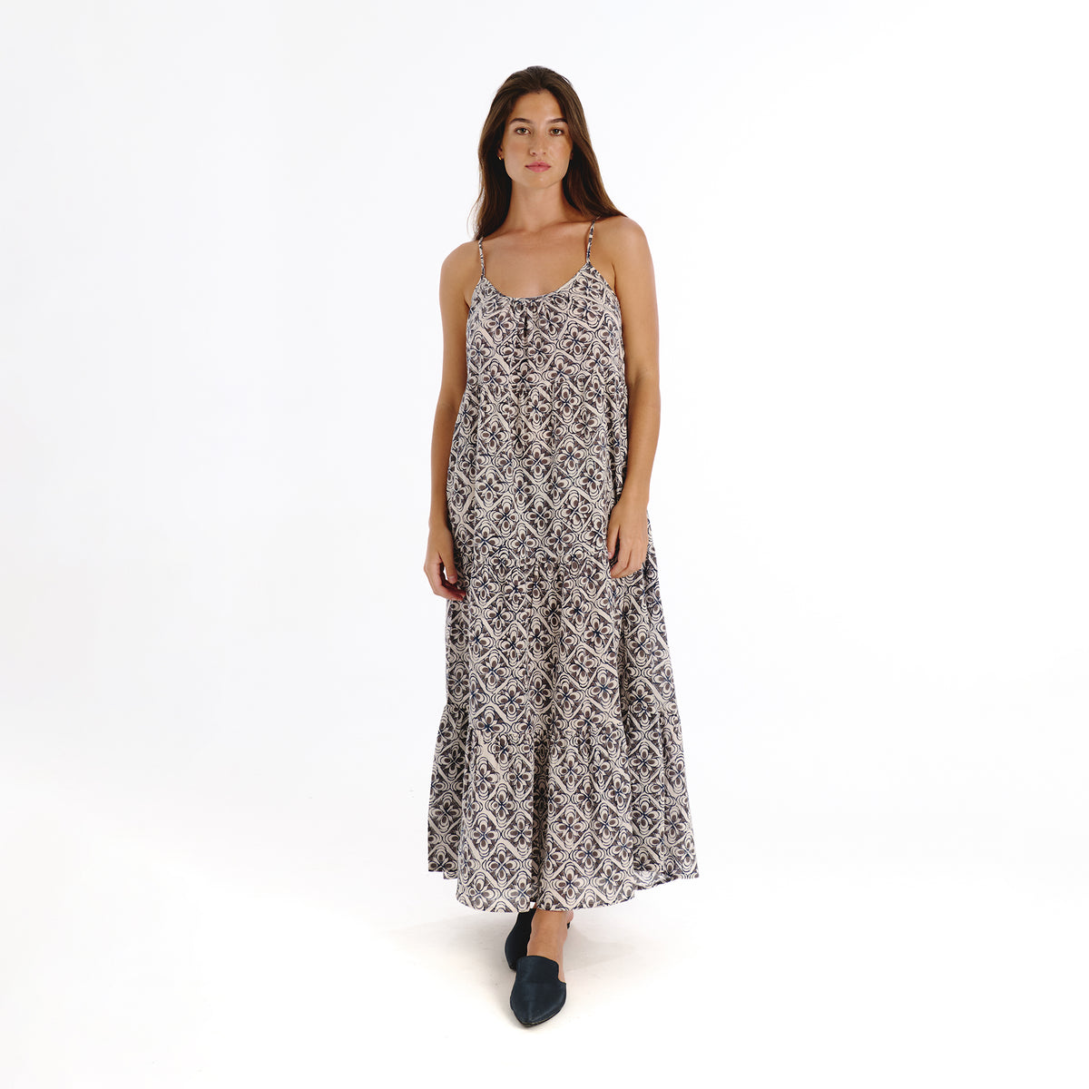 Opalo brown trebol dress