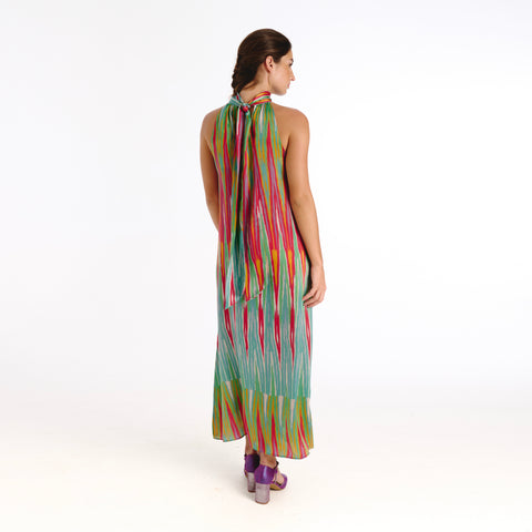 Ossa blue ikat Dress