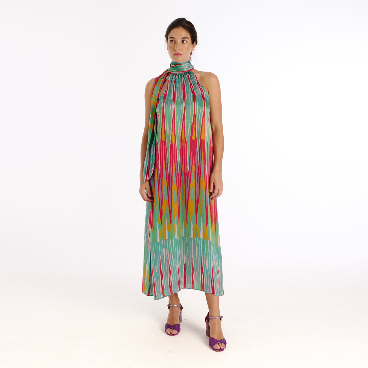 Ossa blue ikat Dress