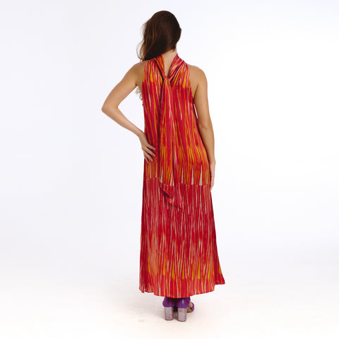 Ossa red ikat Dress