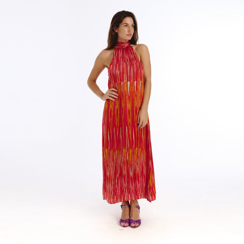 Ossa red ikat Dress