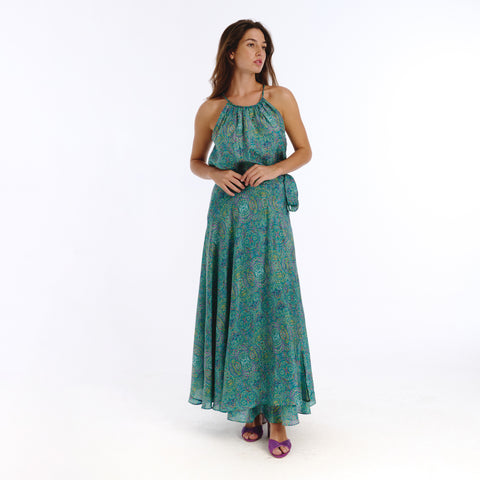 Campo blue devon flower skirt